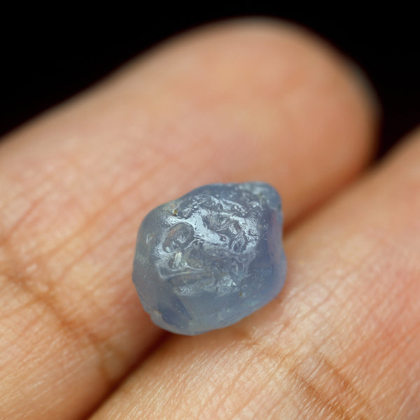 2.96ct Certified Natural Steel Blue Sapphire