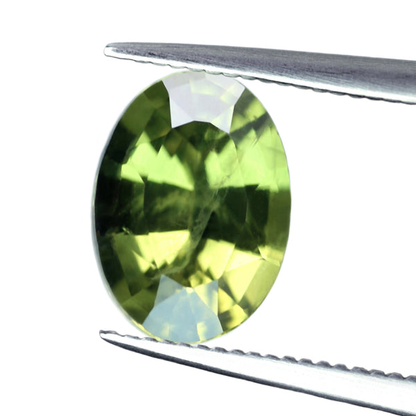 0.87ct Certified Natural Green Sapphire