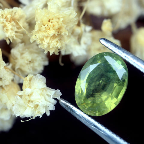 1.67ct Certified Natural Green Sapphire