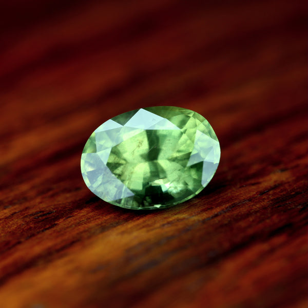 1.55ct Certified Natural Green Sapphire