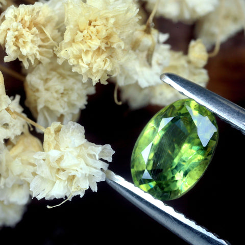 1.13ct Certified Natural Green Sapphire