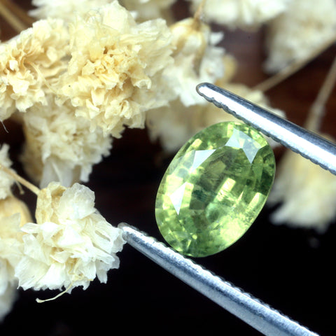 0.99ct Certified Natural Green Sapphire