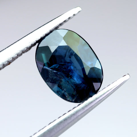 1.28ct Certified Natural Teal Sapphire