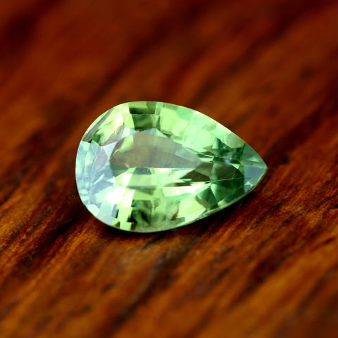 1.10ct Certified Natural Green Sapphire