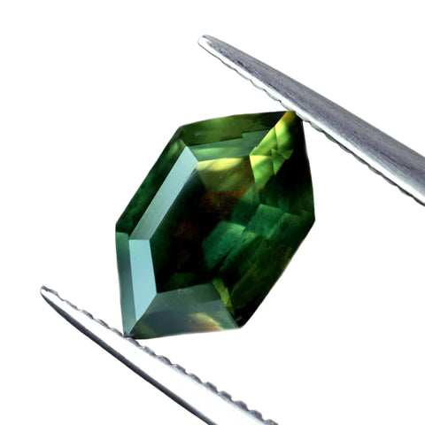 0.88ct Certified Natural Green Sapphire