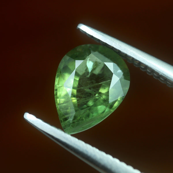 1.09ct Certified Natural Green Sapphire