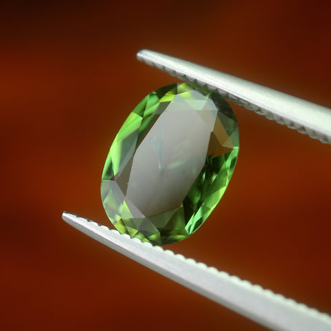 1.39ct Certified Natural Green Sapphire