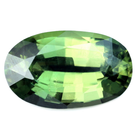 0.89ct Certified Natural Green Sapphire