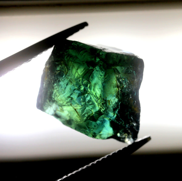 7.04ct Certified Natural Bluish Green Sapphire