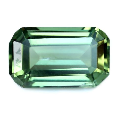 0.77ct Certified Natural Green Sapphire