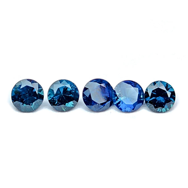 1.63ct Certified Natural Blue Sapphire set