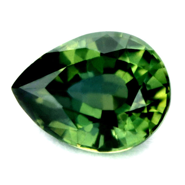 Certified Natural 1.21ct Green Sapphire VS Clarity - sapphirebazaar - 1